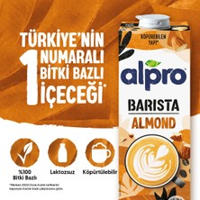 Alpro Barista Badem Sütü 1 L Vegan Laktozsuz Bitkisel Bazlı Türkiye Menşeli Kalsiyum Kaynağı
