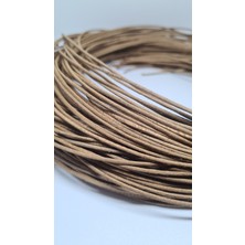 Nemma Deri Yuvarlak Hakiki Deri Ip Sırım 1mm - 2 Metre (Takı, Kolye, Bileklik Ipi)10 adet