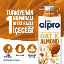 Alpro Yulaf Badem Sütü 1 L Vegan Laktozsuz Bitkisel Bazlı