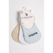 Us Polo Erkek Bebek Babet Çorap Mavibejbeyaz  USB2601-C-V2