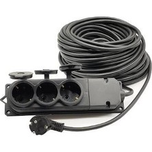 Senka Mey Ithalat® Topart 01559 30 Metre Grup Prizli Uzatma 3x1,5 Kablo