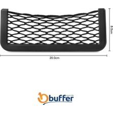 Senka Mey Ithalat® Araç Içi Fileli Pratik Göz Telefon Için Yapışkanlı Fileli Ceplik