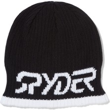 Spyder Logo Hat Erkek Siyah Bere