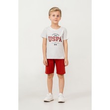 U.S. Polo Assn. U.s Polo Assn. Erkek Çocuk Kırmızı Bermuda Takım US2473-C-V1
