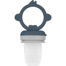 Senka Mey Ithalat® Silikon Püre Meyve Sebze Emziği Deep Blue / Powder Grey