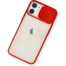 İlk El Grup Ieg™  Iphone 11 Kılıf Palm Buzlu Kamera Sürgülü Silikon - Kırmızı