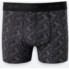 AVVA Erkek Siyah Desenli Tekli Regular Fit Boxer A61Y9504