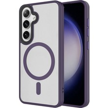 Techno Guru Galaxy S24 Fe Kılıf Şık Tasarımlı Wireless Şarj Özellikli Flet Magsafe Kapak