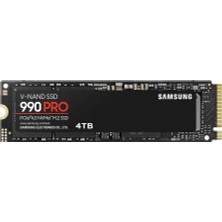 Senka Samsung MZ-V9P4T0BW, 990 Pro, 4tb, 7450/6900, Gen4, Nvme Pcie M.2 2280, SSD (Türkiye Distribütörü G