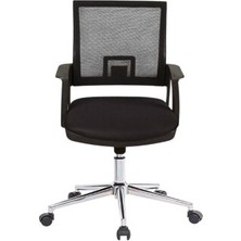 Atom Ofis Rita Siyah Çalışma Koltuğu