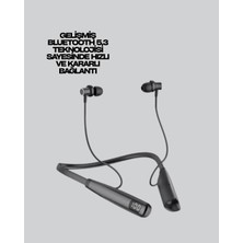 Senka Mey Ithalat® Uzun Süreli Kullanım Boyun Askılı Kablosuz Kulaklık – Hızlı Şarj, Ergonomik Tasarım