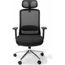 Atom Ofis London Black Yönetici Çalışma Koltuğu