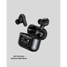 Senka Mey Ithalat® Anc Teknolojili Kablosuz Bluetooth Kulaklık – Dokunmatik, Dijital Göstergeli, Yüksek S