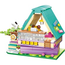 Senka Mey Ithalat® KP28018 Keeppley Lovely Street Calico Cat Comic House Blok Seti -Vagonlife