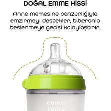 Senka Mey Ithalat® Antikolik Silikon Biberon 250 ml 3-6 Ay Yeşil