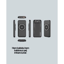 Senka Mey Ithalat® 22.5W Hızlı + 15W Kablosuz Şarj – Akıllı Powerbank ile Her An Enerji