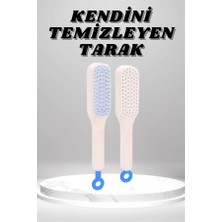Senka Mey Ithalat® Silikon Yumuşak Sıkı Dişli Sihirli Geri Çekilebilir Tarak Kendini Temizleyen Saç Fırça