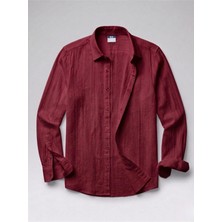 Erkek Armürlü Yarım Oversize Müslin Gömlek