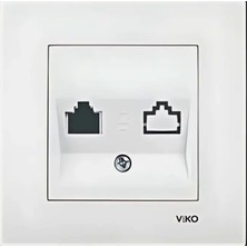 Viko Karre/meridian Data Prizi Jacksız Beyaz (Çerçevesiz) 90967X62 Viko