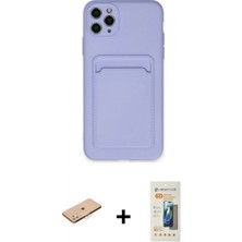 İlk El Grup Ieg™ iPhone 11 Pro Max Kılıf Vadi Çizgi Prime - Siyah 6d Mat Seramik Hayalet Nano Ekran Koruyucu + Turuncu Renkli Kamera Lens Koruma Cam