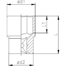 Senka Mey Ithalat® Elta 1115 1/2'' Lokma Anahtar 23 mm