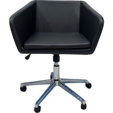 Atom Ofis Korner Siyah Çalışma & Toplantı Koltuğu