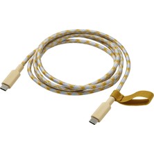 IKEA Rundhult Bej-Mavi Usb-C - Usb-C Kablo
