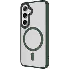 Techno Guru Galaxy S24 Fe Kılıf Şık Tasarımlı Wireless Şarj Özellikli Flet Magsafe Kapak