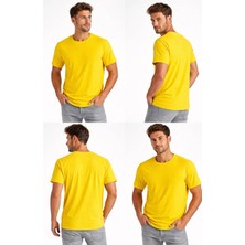 ÇK Tekstil Unisex Basic Tişört 30/1 Süprem Pamuk Düz Renk S-M-L-Xl-Xxl Rahat Kalıp