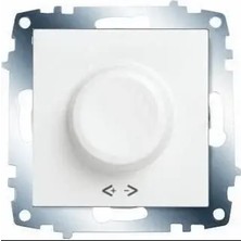 Viko Karre/meridian Rotatif Dimmer R 40-600W Beyaz (Çerçevesiz) 90967X47 Viko