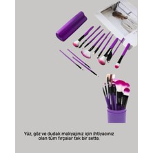 Asa Store 12’li Makyaj Fırça Seti Fondöten Allık Far Karıştırma Için Tam Uyumlu