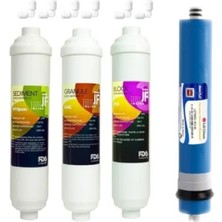 Liberti Kapalı Kasa Su Arıtma Cihazlarıl Inline Quick Geçme 4 Aşama Filtre Seti