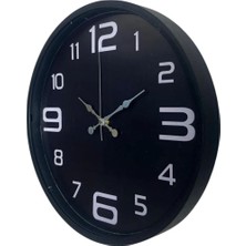Senka Mey Ithalat® Siyah Modern 36 cm Duvar Saati