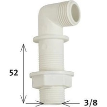Senka Mey Ithalat® Klozet Temiz Su Giriş Dirseği 5,2 cm 3/8