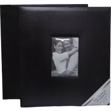 Bf Albüm 10x15 600'Lük Vinleks Deri Fotoğraf Albümü Siyah BOX