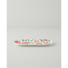 English Home Bright Bloom New Bone China Kayık Tabak 25X11 cm Renkli