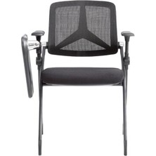 Atom Ofis Vıew Black Konferans Koltuğu