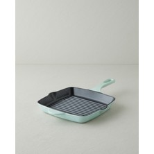 Hecha Demir Döküm Kare Grill Tava 26 cm Mint