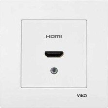 Viko Karre/meridian HDMI Bağlantısı Için Konnektör Beyaz (Çerçevesiz) 90967Z68 Viko