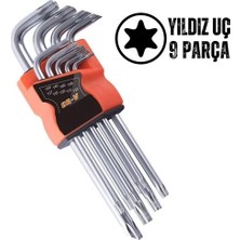 Senka Mey Ithalat® Yıldız Torx Combination 9 Parça Alyan Seti