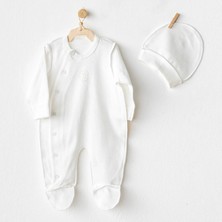 Senka Mey Ithalat® AC25732 Organik Premature Line Tulum Takım Ekru