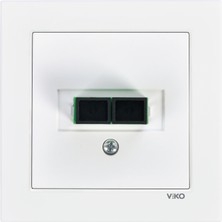 Viko Fiber Optik Konnektör Beyaz (Çerçevesiz) 90967X23 Viko