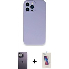 İlk El Grup Ieg™ iPhone 13 Pro Max Kılıf Zirve Modern Özel Seri - Siyah Joko 5d Cam + Beyaz Neon Fosforlu Kamera Lens