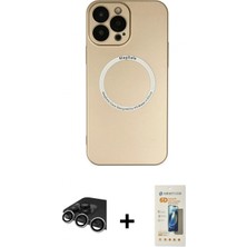 İlk El Grup Ieg™ iPhone 14 Pro Max Kılıf Zirve Klasik Prime - Siyah 6d Mat Seramik Hayalet Nano Ekran Koruyucu + Gümüş Raze Metal Kamera Lens