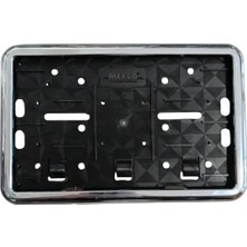 İlk El Grup Ieg™ Çerçeveli Motorsiklet Plakalık Plaka Altlığı Krom Nikelajlı 26X17CM 1 Adet