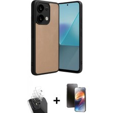 İlk El Grup Ieg™ Redmi Note 13 Pro 5g Kılıf Kıvılcım Işık Serisi - Siyah 3D Antistatik Mat Seramik Nano Ekran Koruyucu + Şeffaf Kamera Lens Koruma Cam