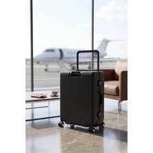 Zeplin Luna Pc Policarbon Orta Boy Valiz Siyah