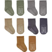 Senka Mey Ithalat® 5'li Penye Kaymaz Düz Soket Çorap 10121 Yeşil