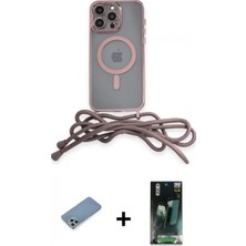 İlk El Grup Ieg™ iPhone 12 Pro Kılıf Eksen Özel Seri - Siyah 360 Mat Full Body Arka Koruyucu + Gümüş Shine Kamera Lens Koruma Cam