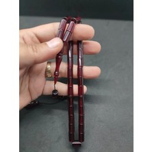 İskeçe Tesbih Uğur Şener Usta Eseri̇ 0.6 Şeffaf Deli̇m Çi̇ft Kat Ci̇lalı Ok Gi̇bi̇ Sıkma Kehri̇bar